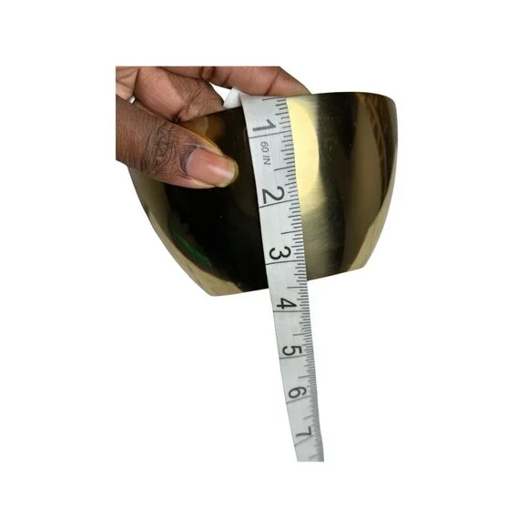 Polished Solid Brass Bowl Decorative Catch-All Dish Minimalist Home Decor 5" - Picture 3 of 5